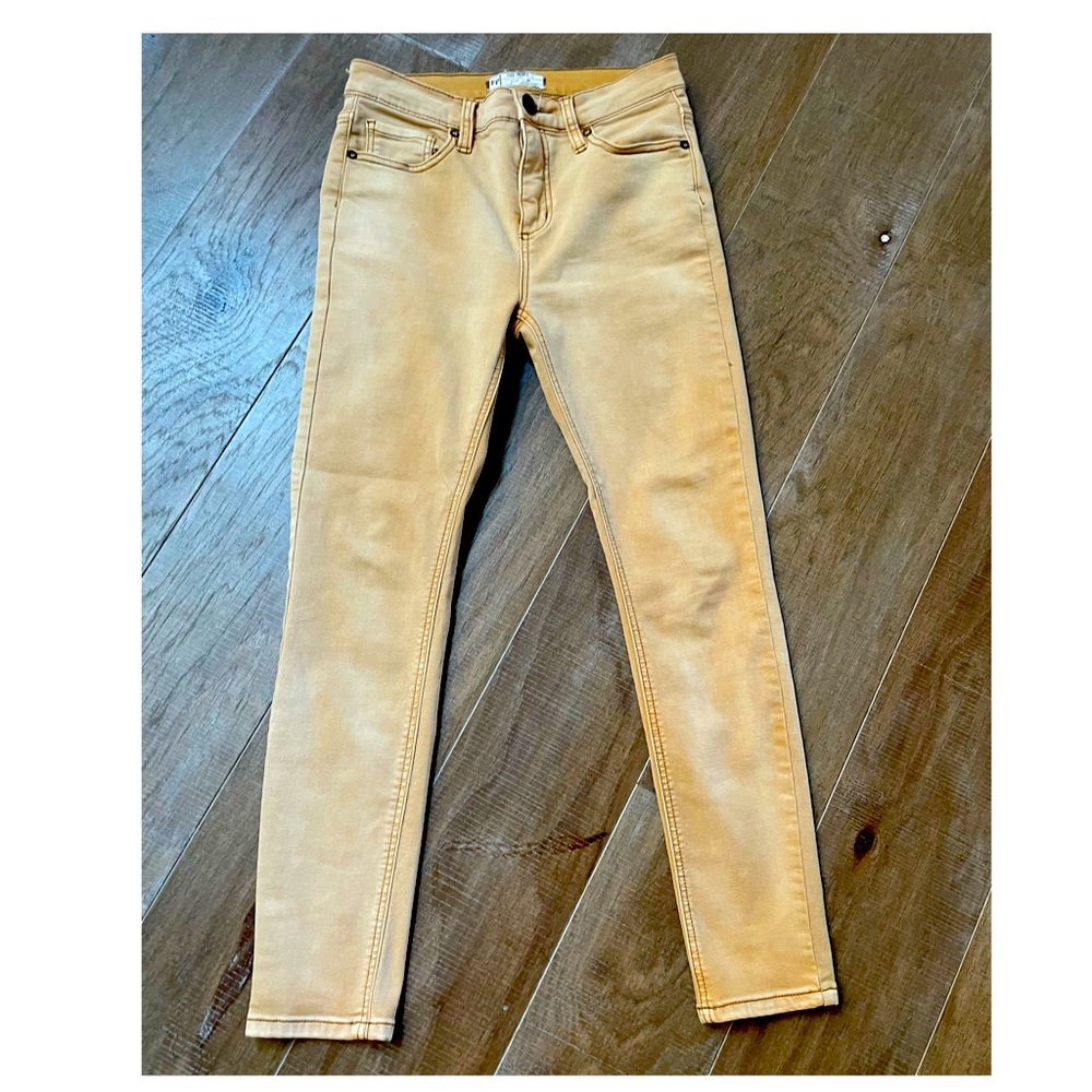 FREE PEOPLE COTTON/RAYON/POLYESTER  BLEND PANTS